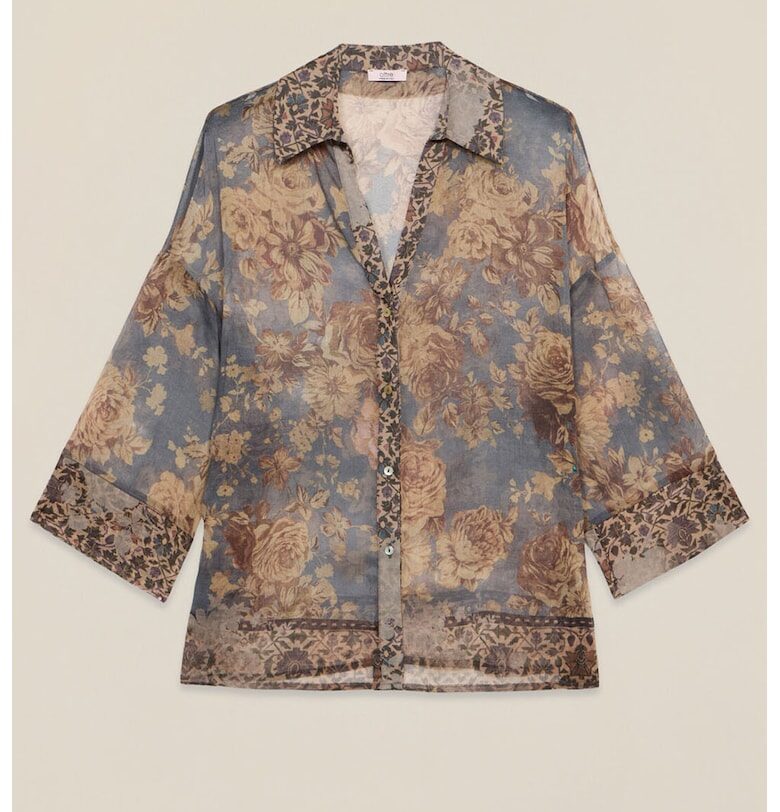 Свободна риза с десен Oltre