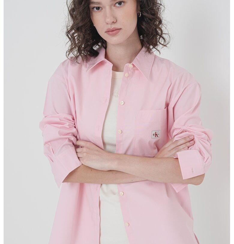 Свободна риза с джоб на гърдите CALVIN KLEIN JEANS