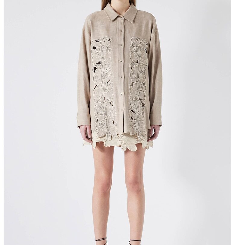 Свободна риза с перфорации Ipekyol