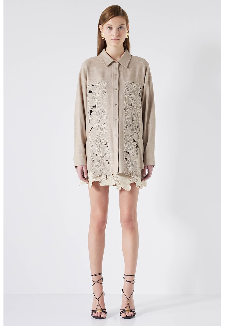 Свободна риза с перфорации Ipekyol