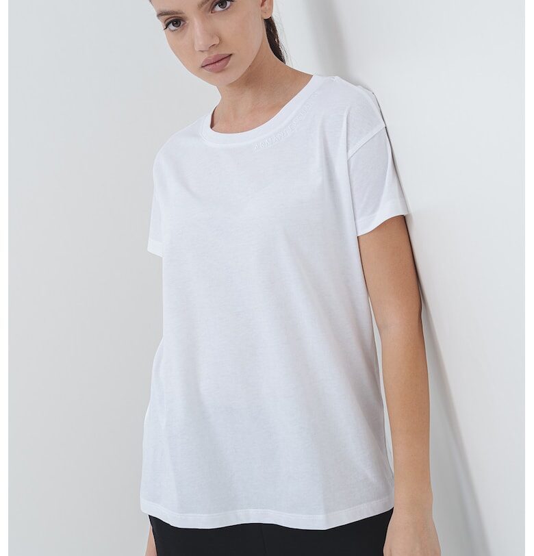 Свободна тениска от памук ARMANI EXCHANGE