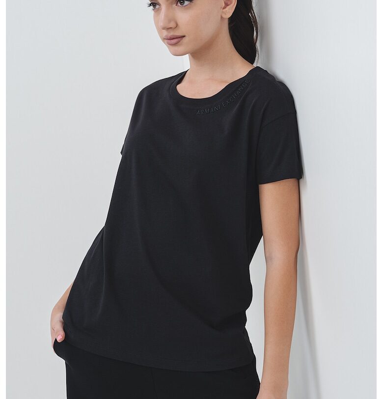 Свободна тениска от памук ARMANI EXCHANGE