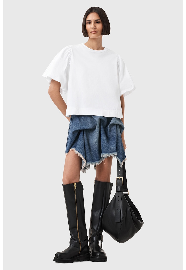 Свободна тениска с бухнали ръкави AllSaints