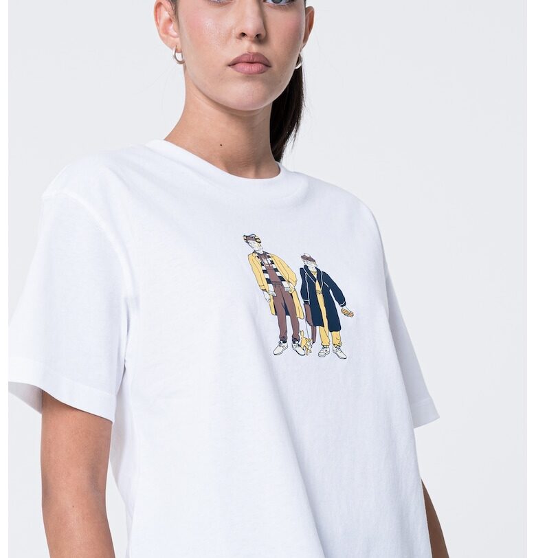 Свободна тениска с графика New Balance