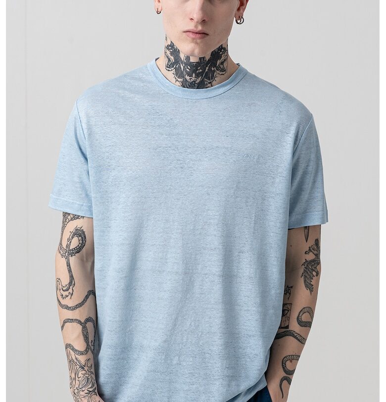 Свободна тениска с лен Gant