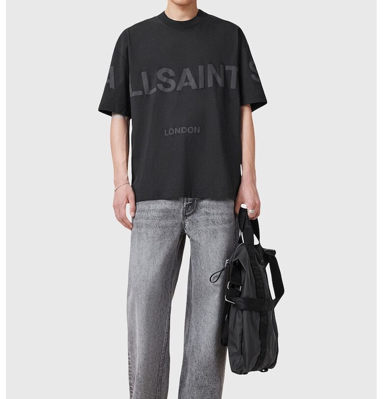 Свободна тениска с лого AllSaints