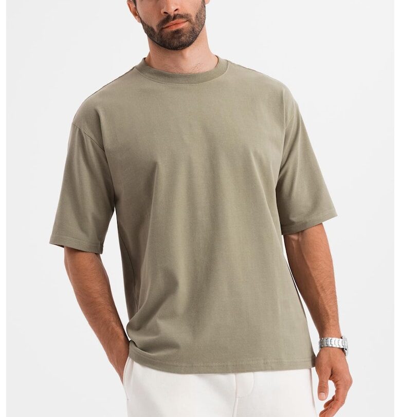 Свободна тениска с овално деколте OMBRE