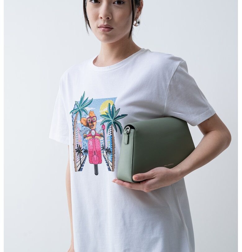 Свободна тениска с фигурален принт Liu Jo