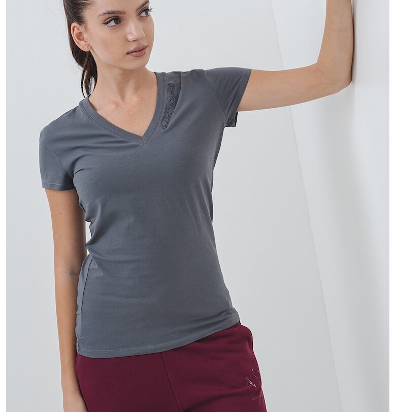 Свободна тениска с шпиц ARMANI EXCHANGE