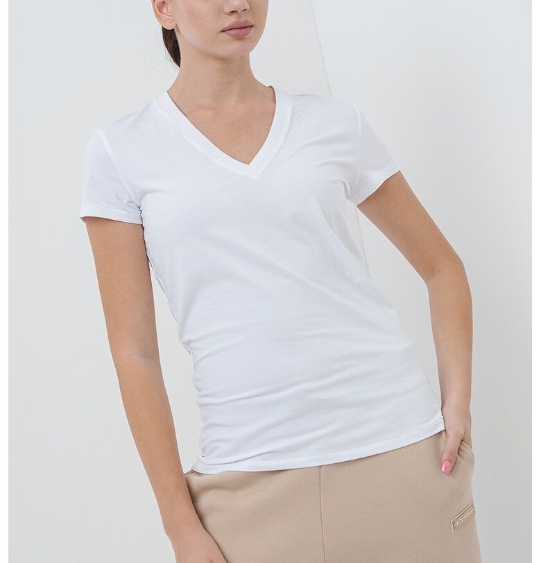 Свободна тениска с шпиц ARMANI EXCHANGE