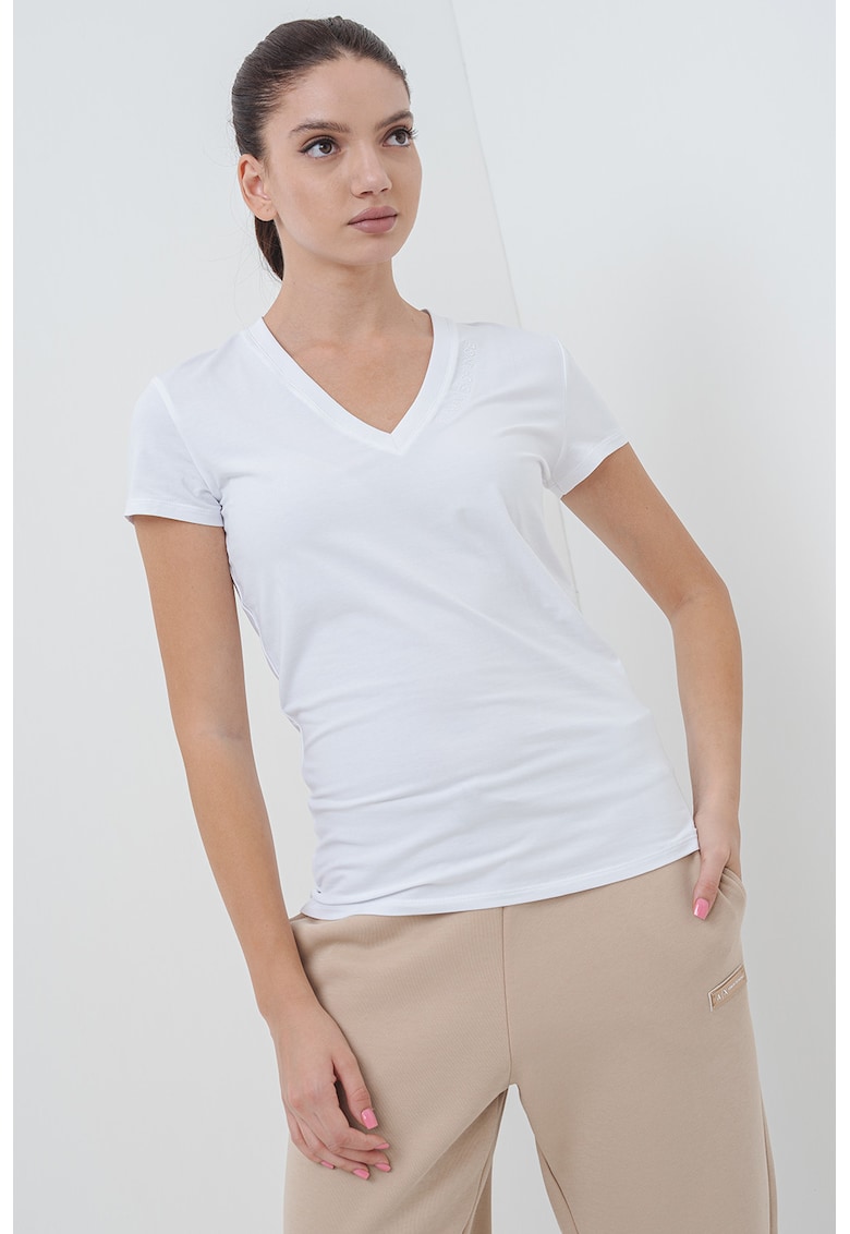 Свободна тениска с шпиц ARMANI EXCHANGE