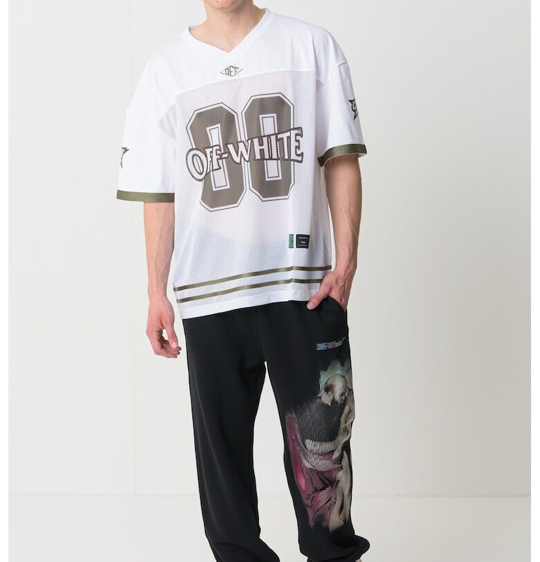 Свободна тениска с шпиц OFF-WHITE
