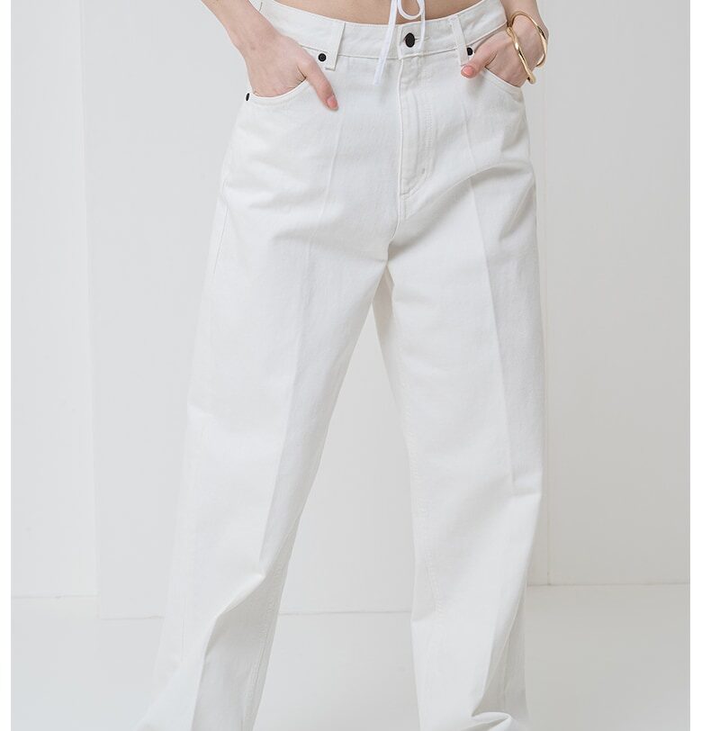 Свободни дънки с висока талия HUGO