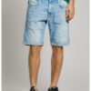 Свободни дънкови бермуди с протрити зони Pepe Jeans London
