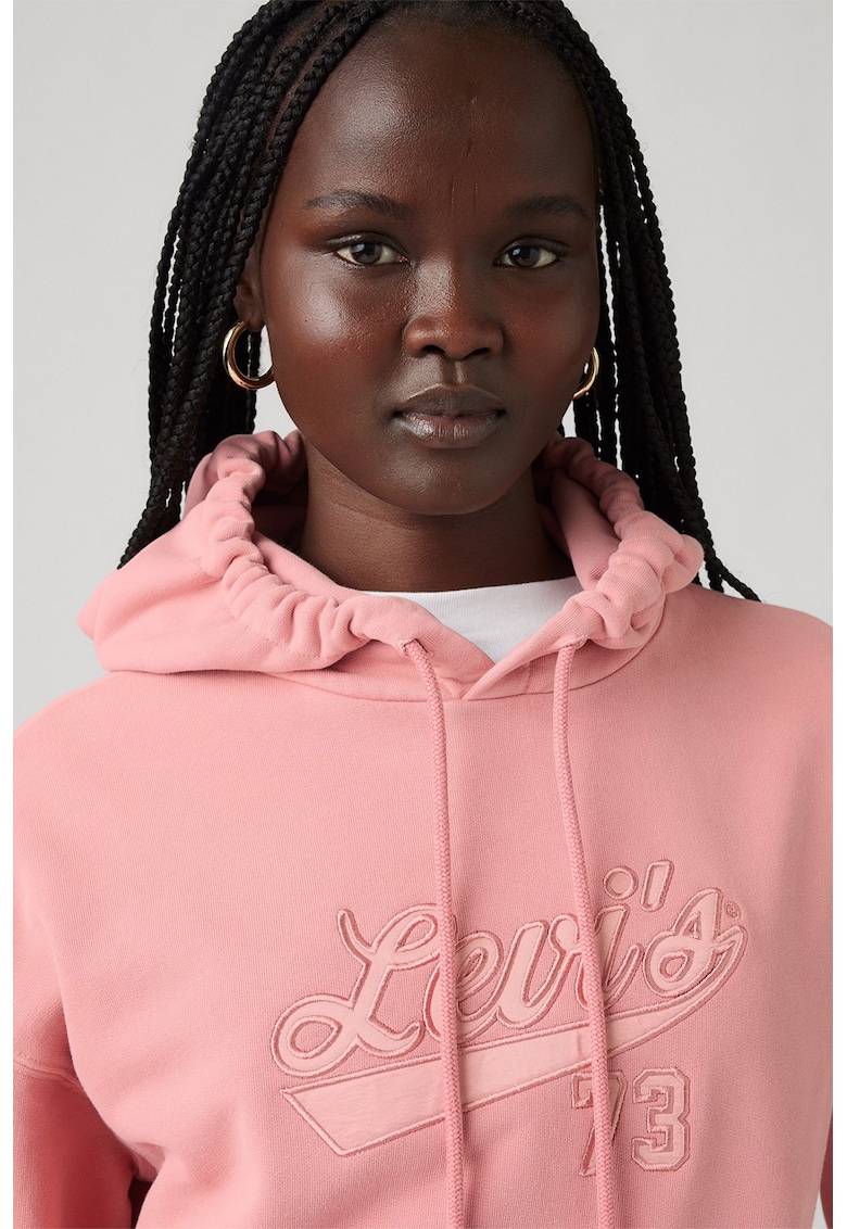 Свободно памучно худи с джоб кенгуру Levis