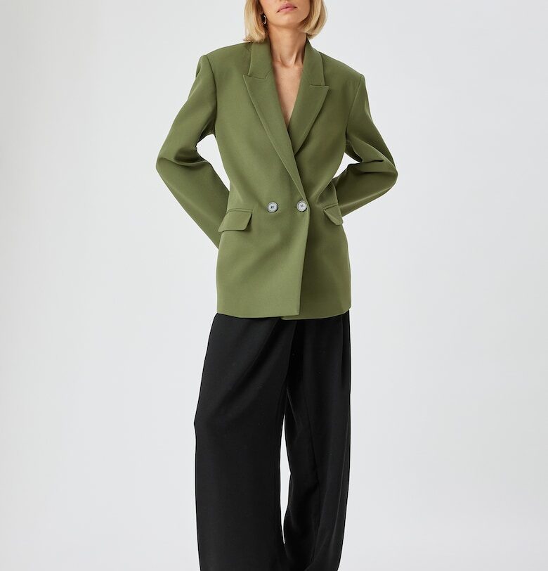 Свободно сако с двуредно закопчаване KOTON