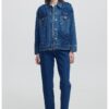 Свободно яке от деним с флорални апликации Ipekyol