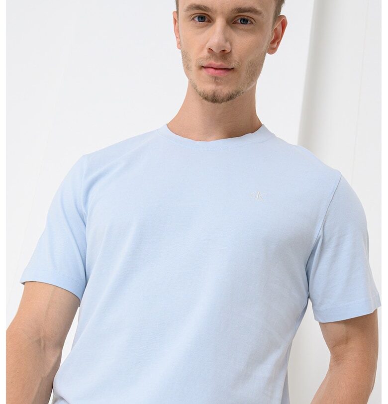 Семпла тениска с овално деколте CALVIN KLEIN JEANS