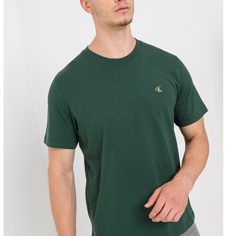 Семпла тениска с овално деколте CALVIN KLEIN JEANS