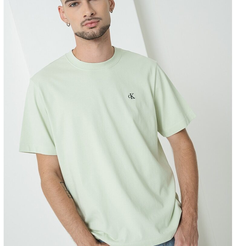 Семпла тениска с овално деколте CALVIN KLEIN JEANS