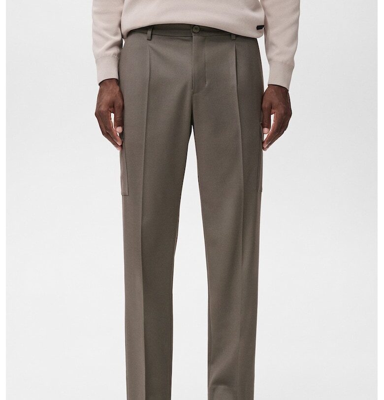 Скосен официален панталон Mango