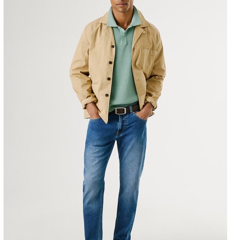 Скосени дънки деграде Pepe Jeans London