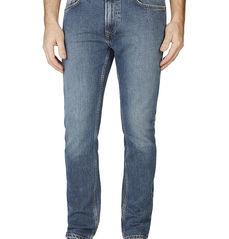 Скосени дънки с миди талия Pepe Jeans London