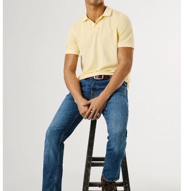 Скосени дънки с памук Pepe Jeans London