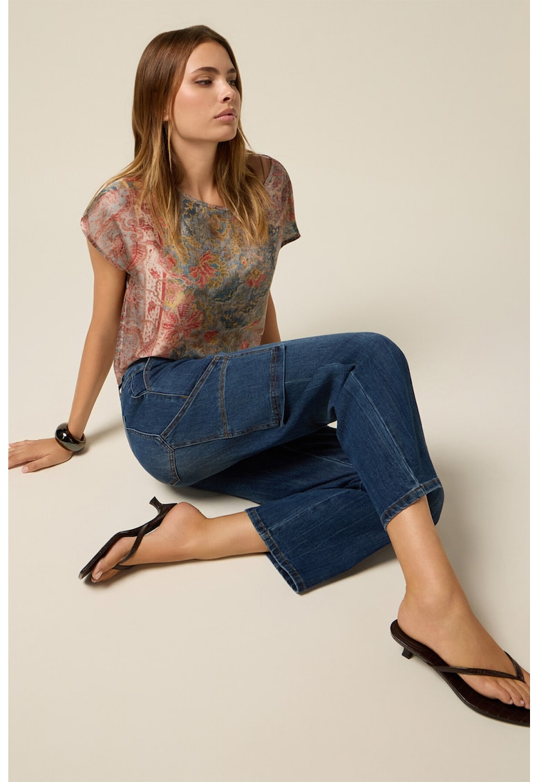 Скъсени дънки с верижка Oltre