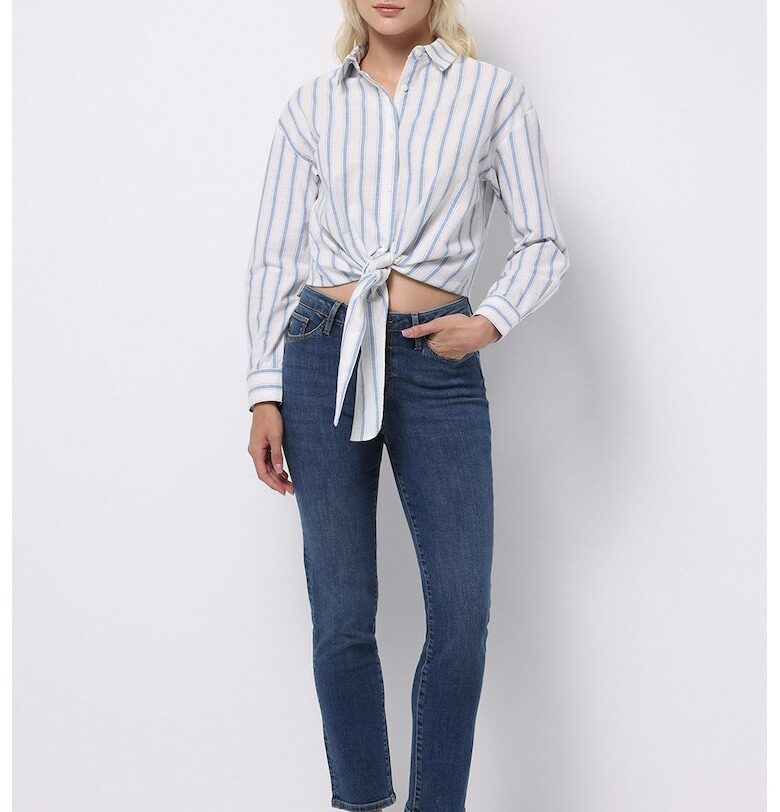 Скъсени дънки с висока талия COLINS