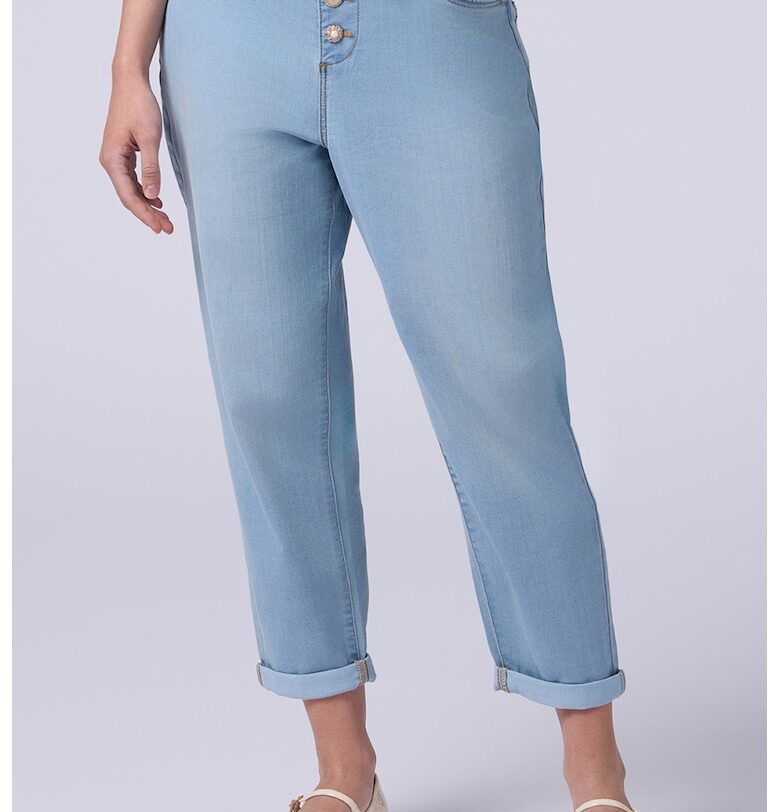 Скъсени дънки с копчета Oltre