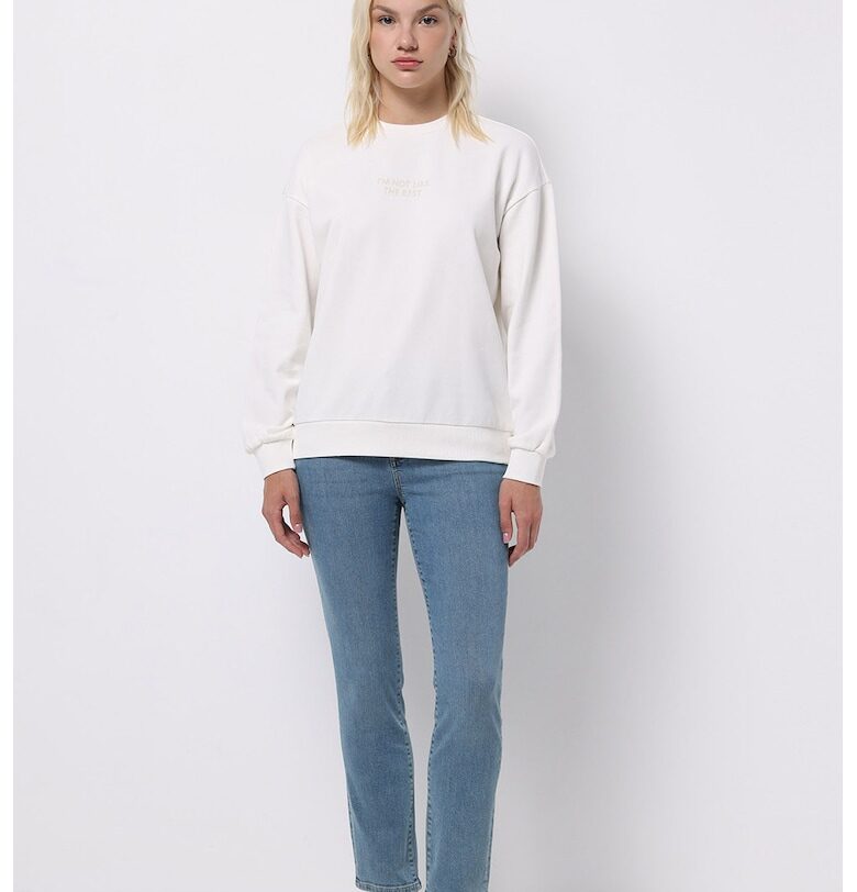 Скъсени слим дънки със средна талия COLINS