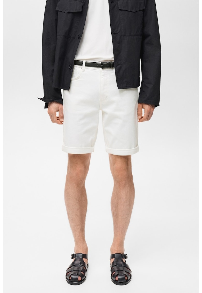 Слим бермуди от деним Mango