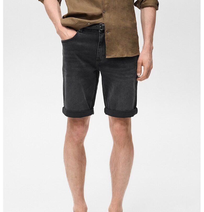 Слим бермуди от деним Mango