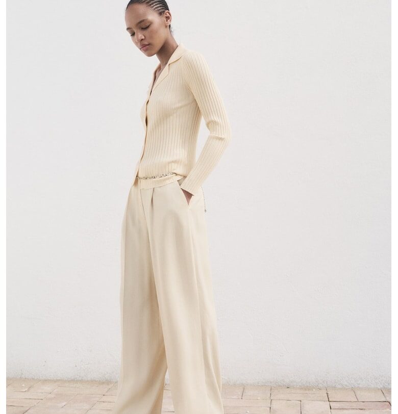 Слим блуза с копчета Mango