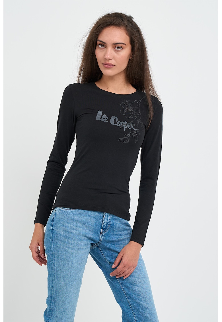 Слим блуза с лого Lee Cooper
