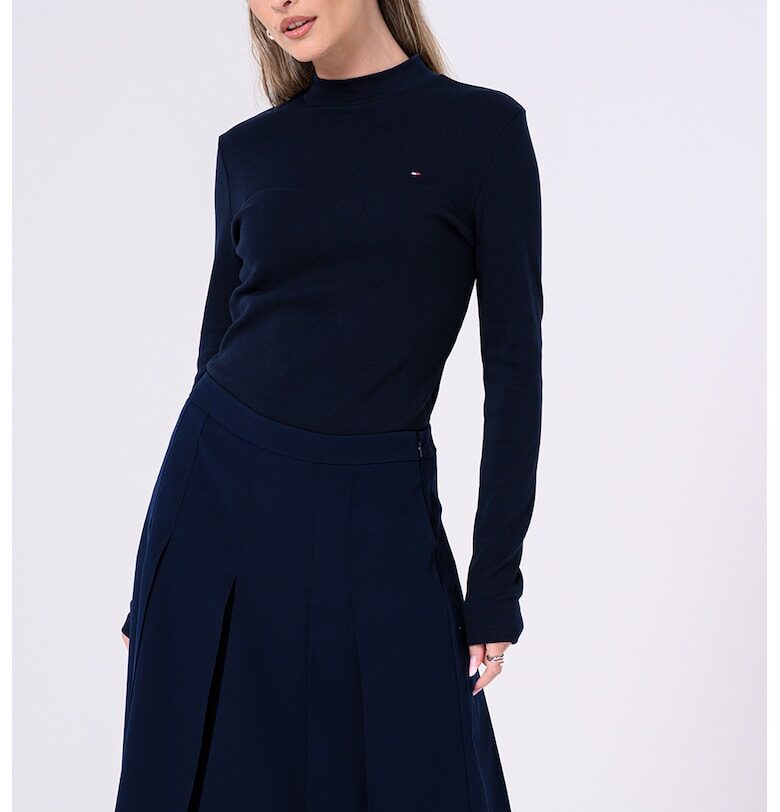 Слим блуза с овално деколте Tommy Hilfiger