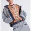 Слим блуза с принт Moschino Jeans