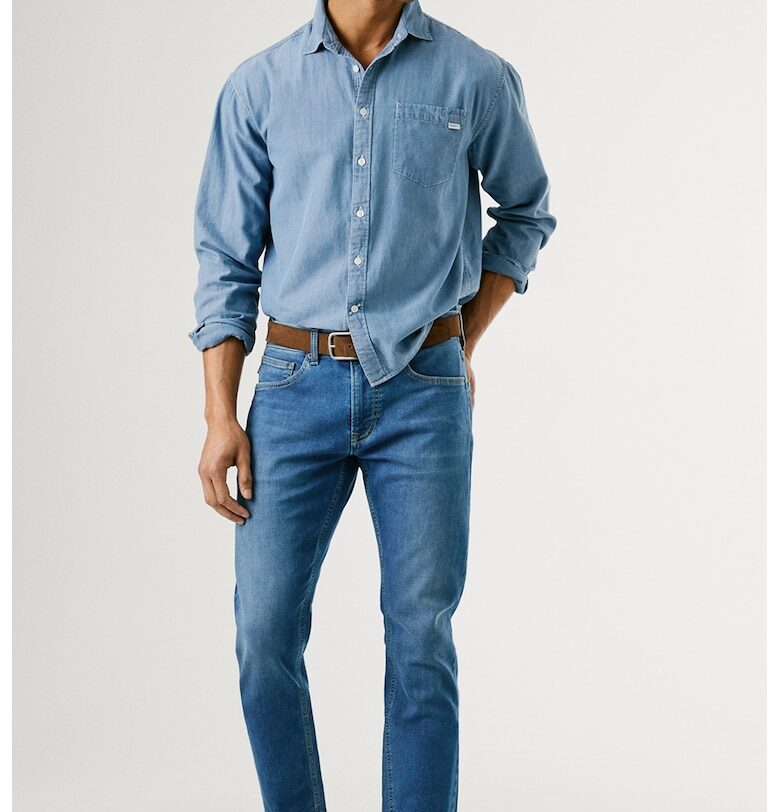 Слим дънки с миди талия Pepe Jeans London