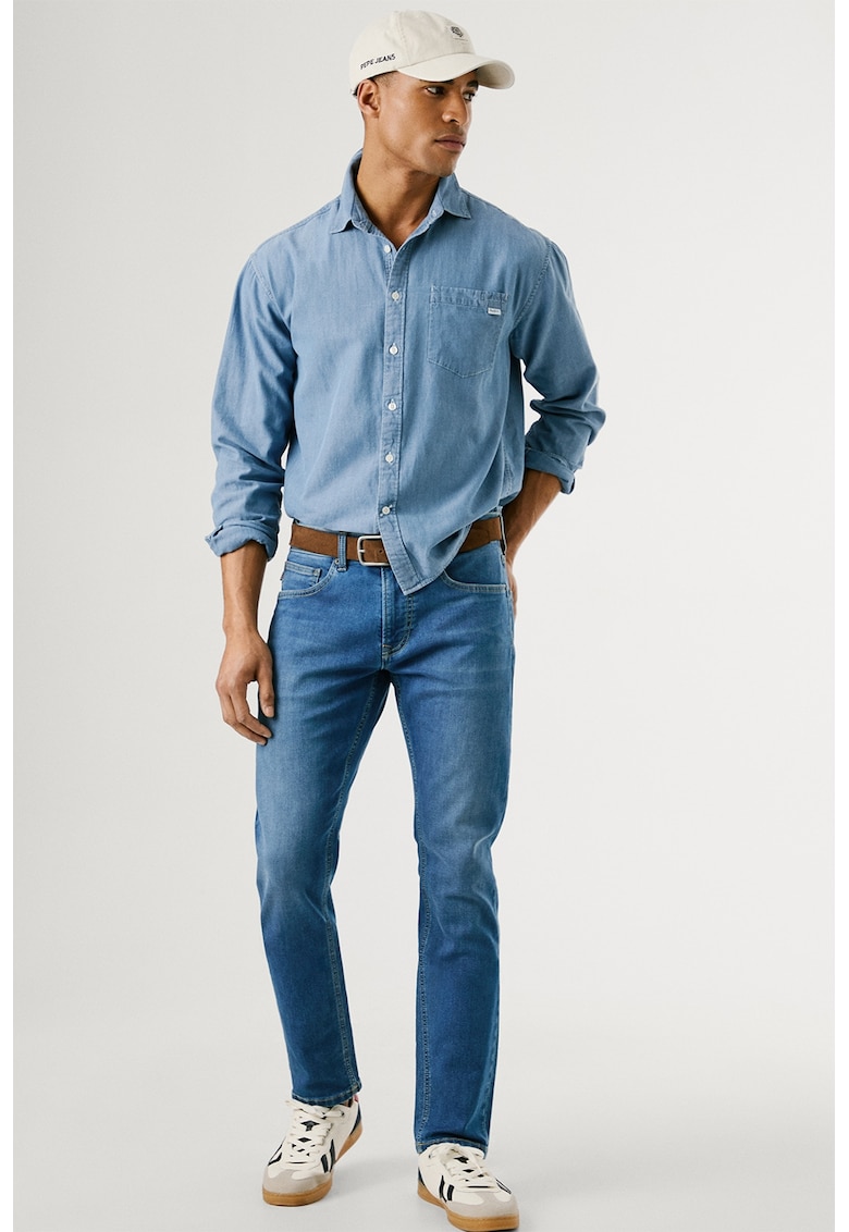 Слим дънки с миди талия Pepe Jeans London