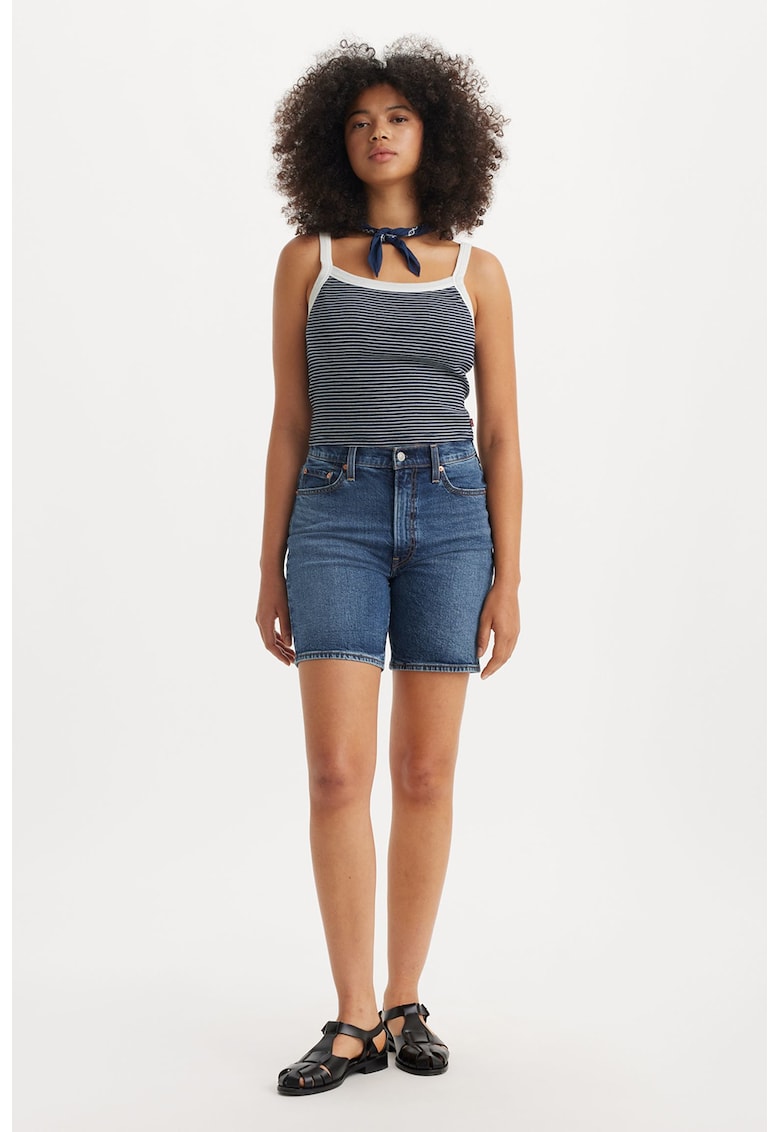 Слим дънкови бермуди Levis