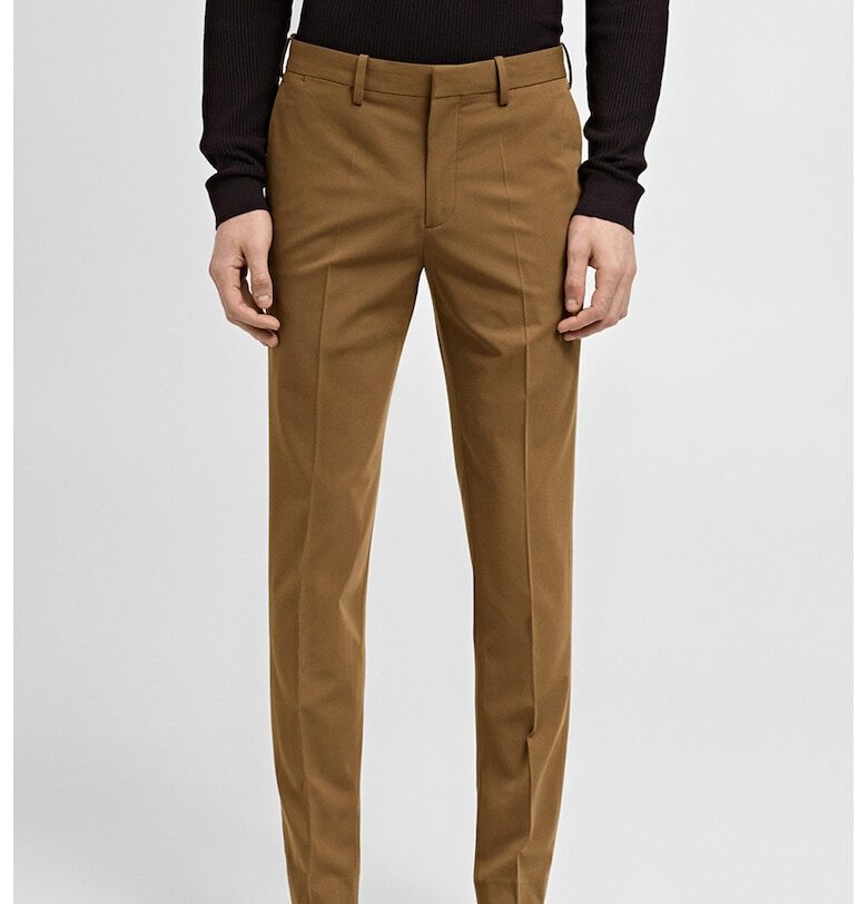 Слим еластичен панталон Mango