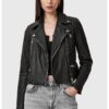 Слим кожено яке AllSaints