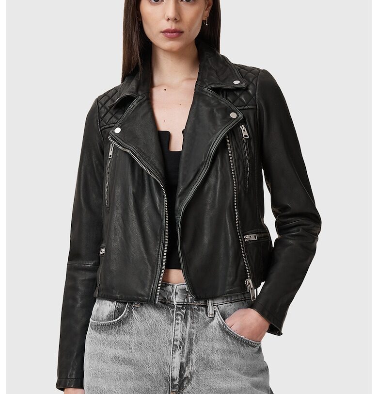 Слим кожено яке AllSaints