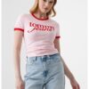 Слим къса тениска с лого Tommy Jeans