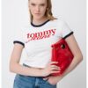Слим къса тениска с лого Tommy Jeans