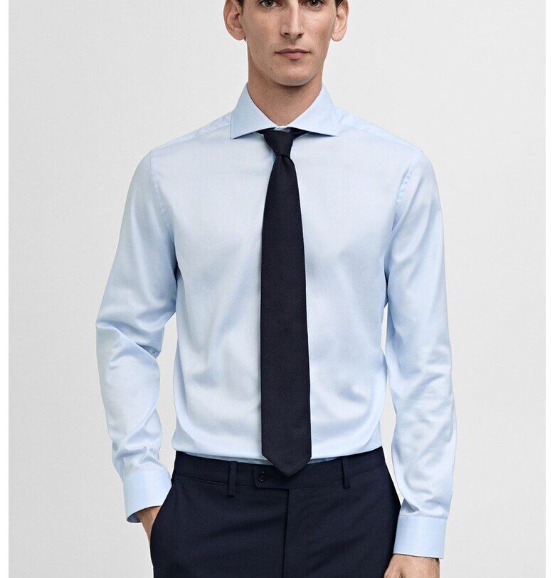 Слим памучна риза Mango