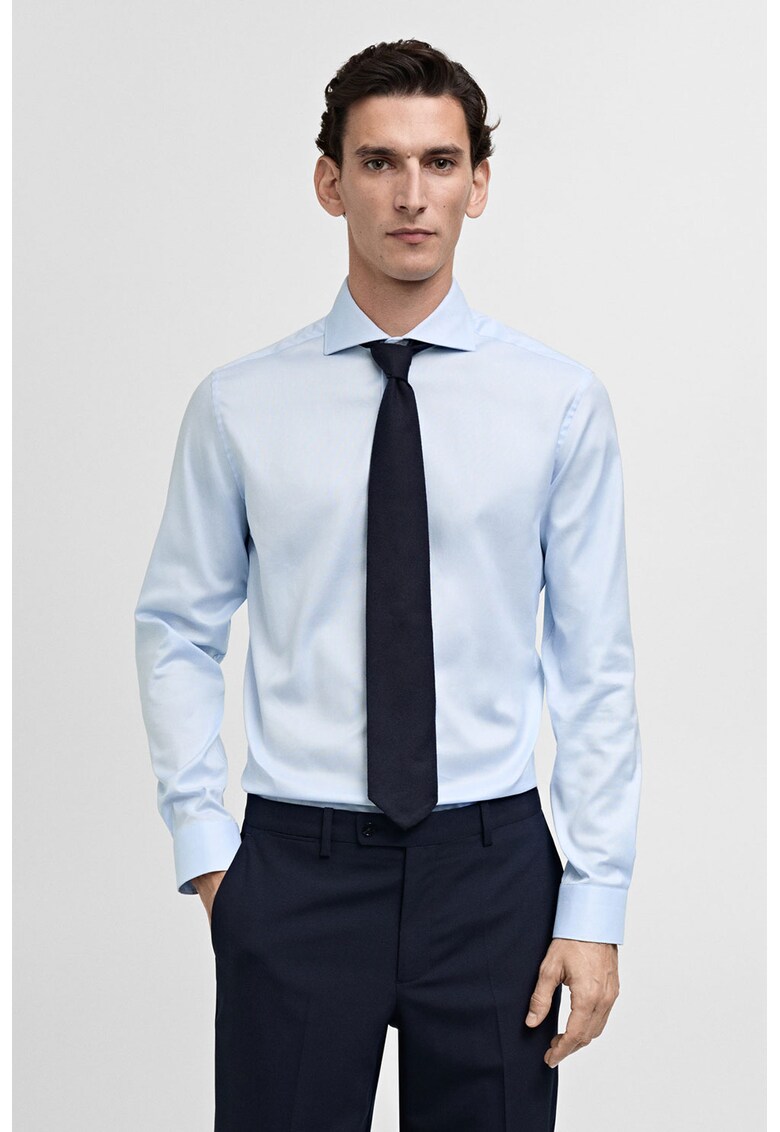 Слим памучна риза Mango