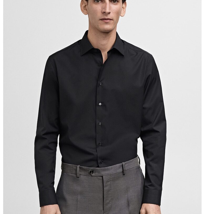 Слим памучна риза Mango