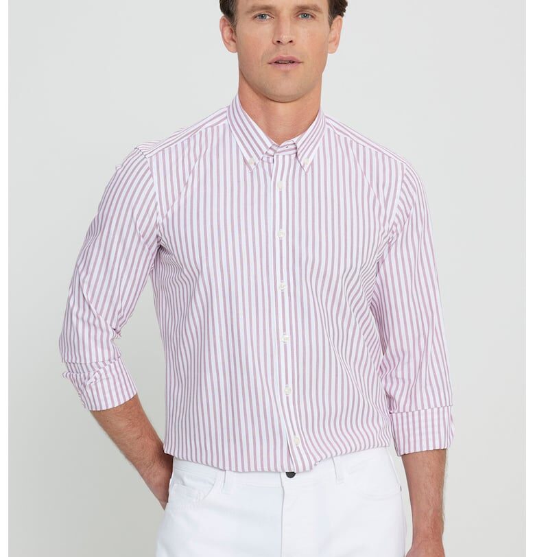 Слим памучна риза с райе ACCo